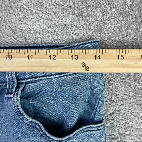 J Brand Jeans Women’s 28 Blue Straight Capri Mid-Rise Light Wash Denim Ruby - Picture 10 of 14